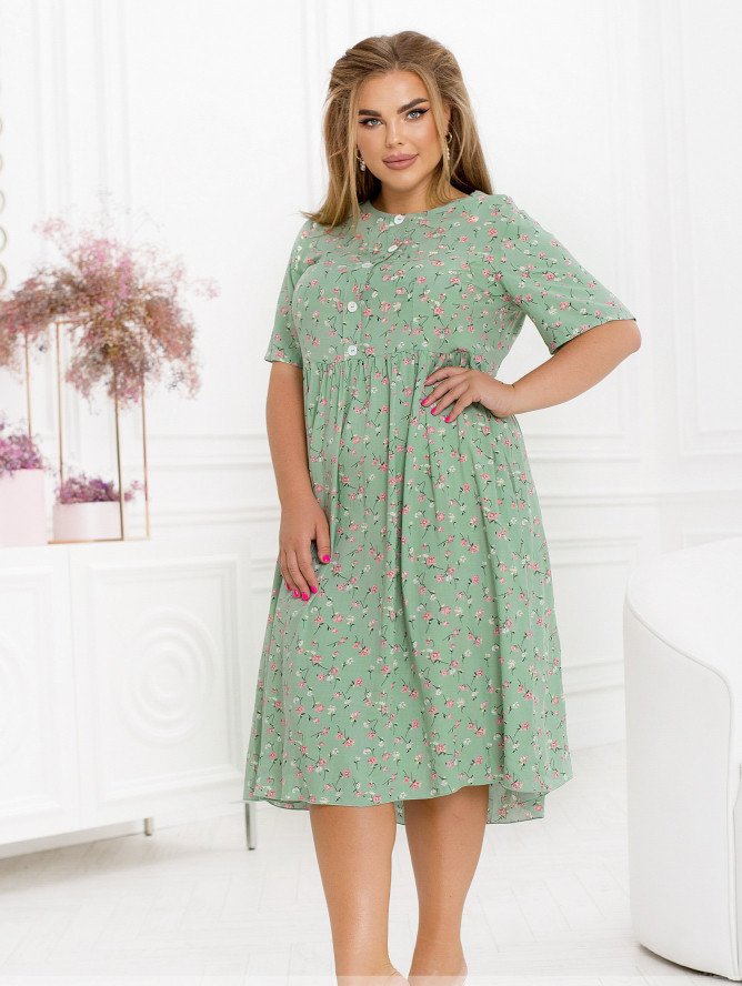 Buy Dress №2465-Olive, 66-68, Minova
