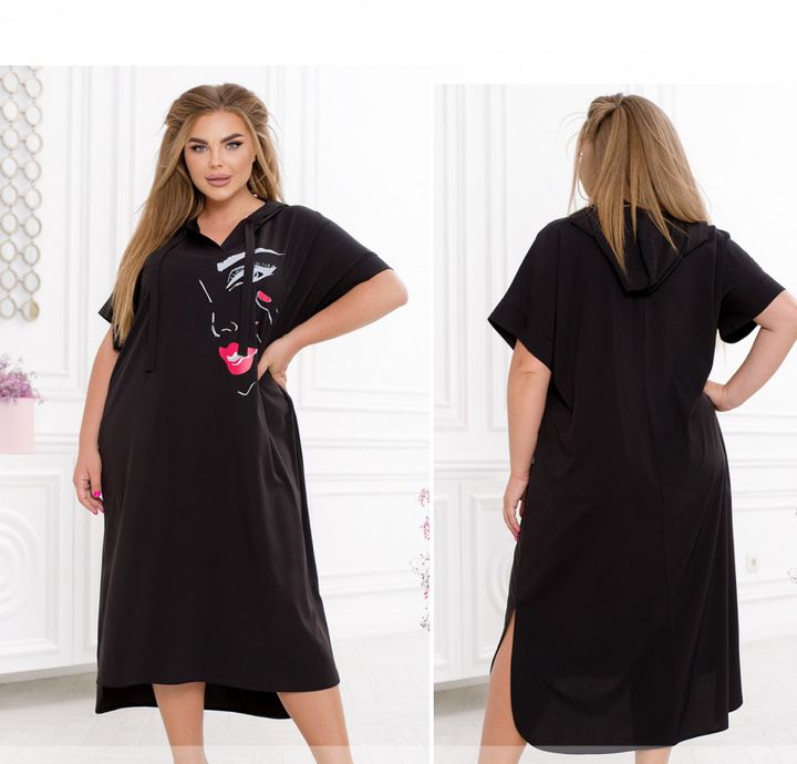 Buy Dress №2463-Black, 66-68, Minova