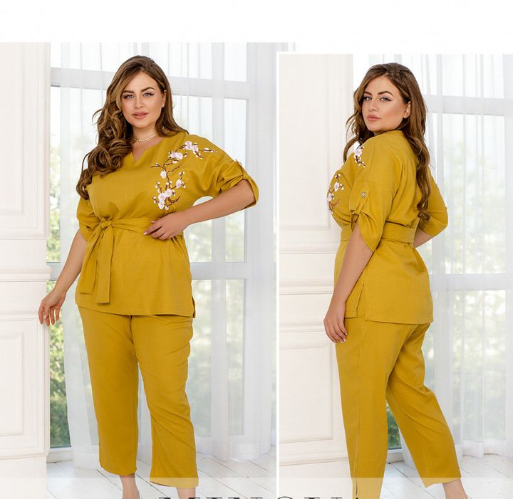Buy Women's suit No. 1035-mustard, 62-64, Minova