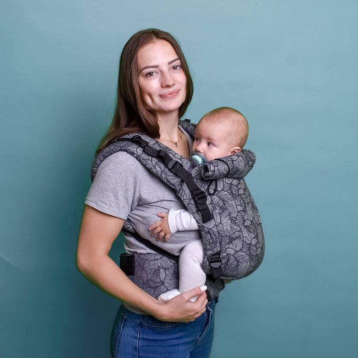 Buy Еrgo backpack with adjustable birth Adapt Gray Leaf (0-48 months)