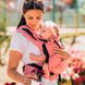 Ergonomic backpack for a newborn Adapt pink linen (0-18 months)
