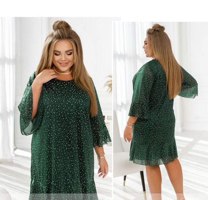 Купить Платье №22-16-Зеленый, 58, Minova