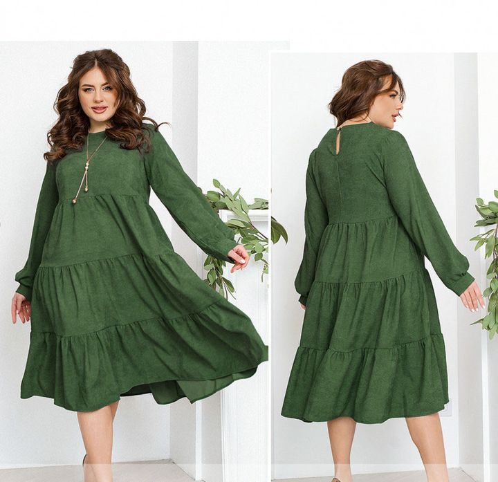 Купить Платье №2326-зеленый, 66-68, Minova