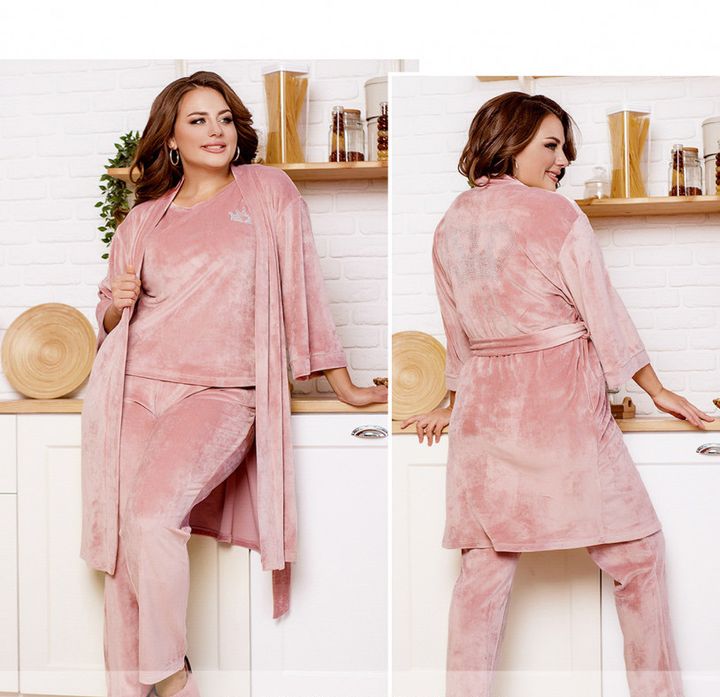 Buy Women's home suit 3 in one, art. 2200, pink p. 66-68, Minova