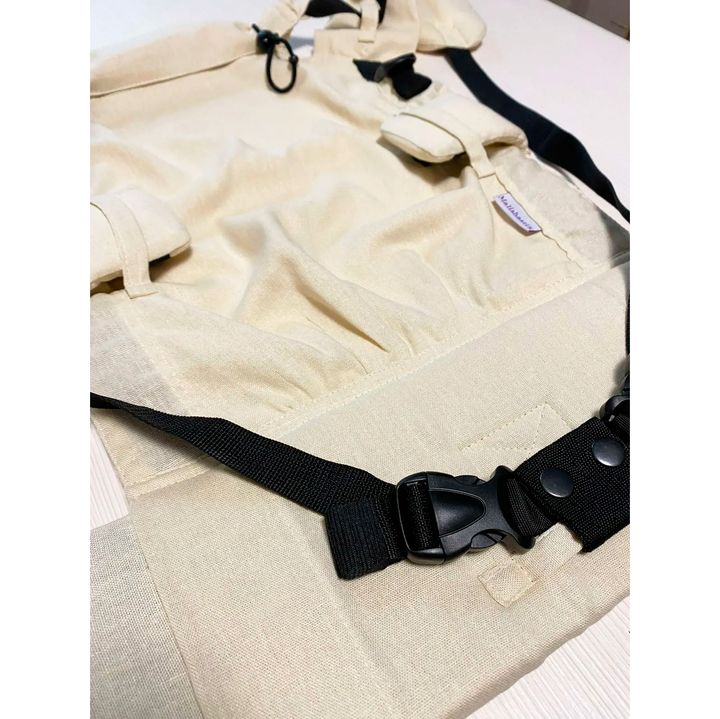 Buy Ergonomic backpack for a newborn Adapt beige linen (0-18 months)