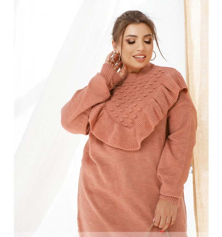 Buy Sweater №7862-pink, Universal (50-58), Minova