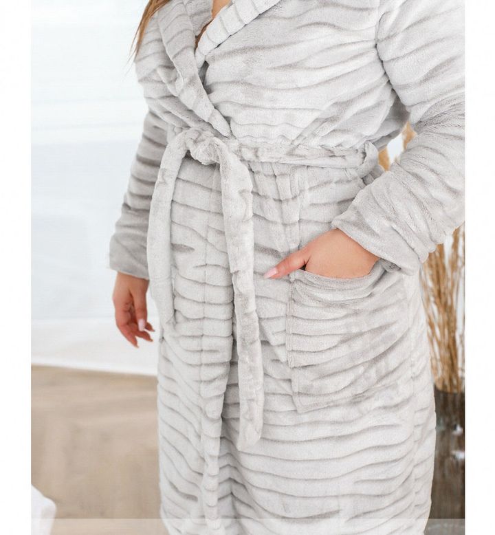 Buy Robe №1104-grey, 58-60-62, Minova