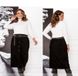Velvet skirt No. 2307-black, 50-52, Minova