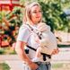 Ergonomic backpack for a newborn Adapt beige linen (0-18 months)