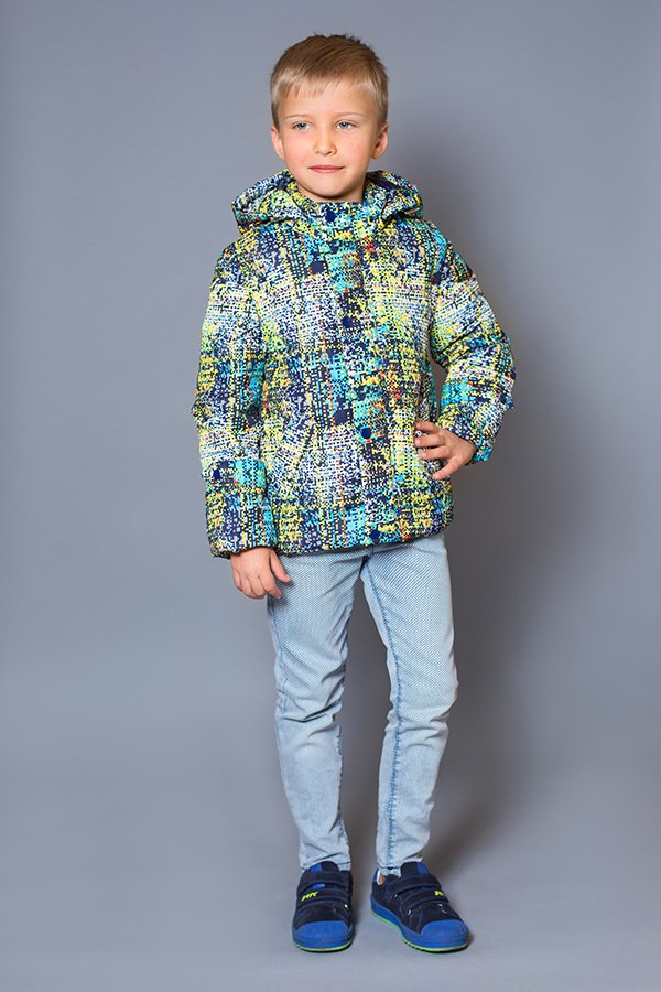 Купить Куртка-жилет (трансформер) для мальчика утепленная, 03-00656-2, размер 128, Модный карапуз