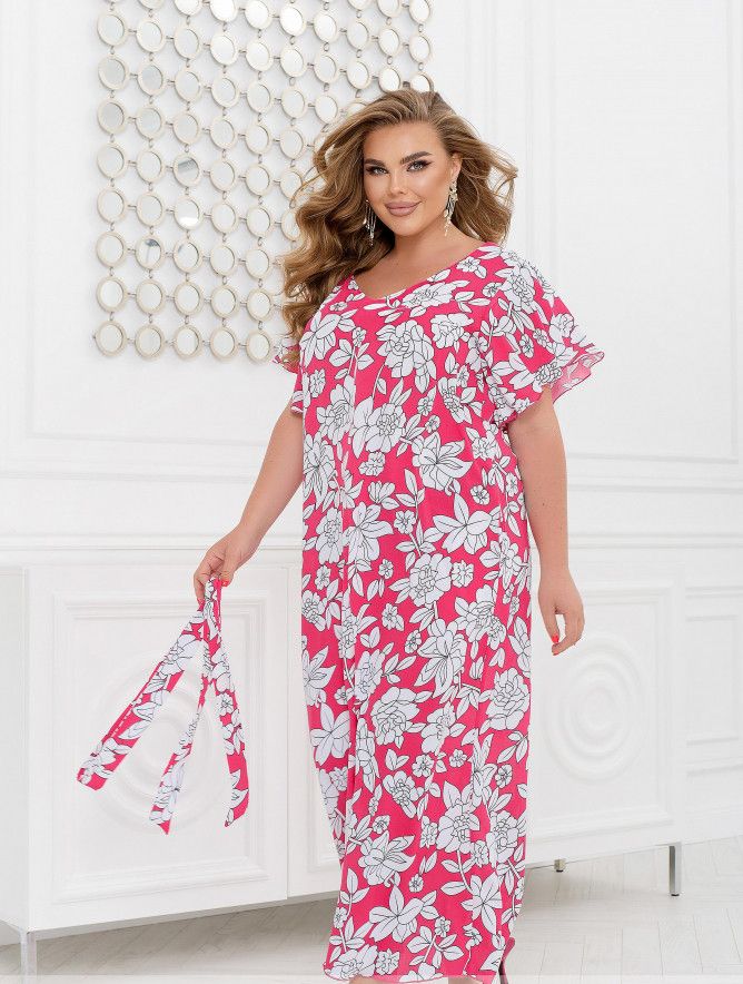 Buy Dress №2461-Crimson, 66-68, Minova