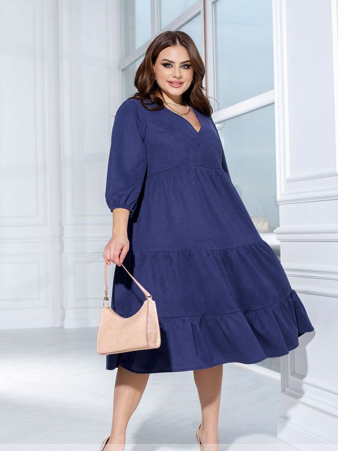 Buy Dress №1137-Indigo, 66-68, Minova