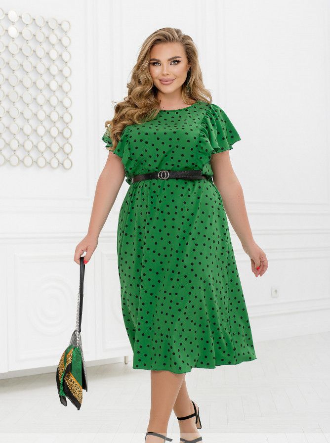Buy Dress №2458-Green, 66-68, Minova