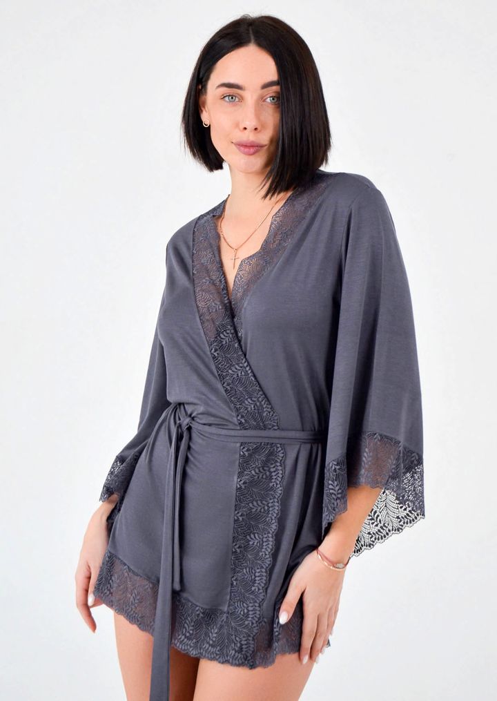 Buy Home bathrobe №1350/60460, 2XL, Roksana