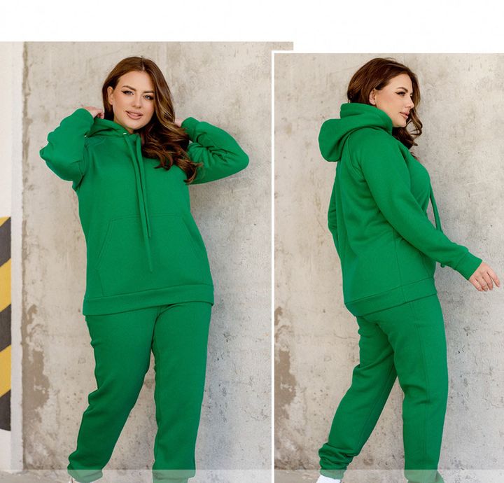 Купити Жіночий спортивний костюм №8639-1-зелений, 58-60, Minova