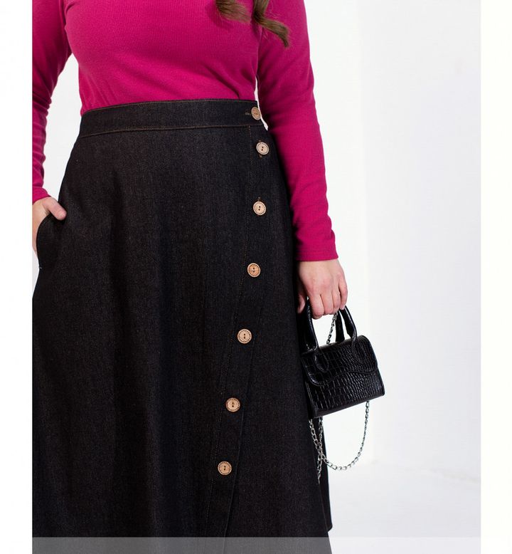 Buy Skirt №2341-Black, 68-70, Minova