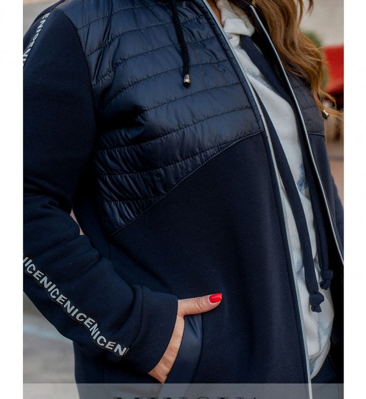 Купить Куртка женская №8-185А-синий, 62-64, Minova