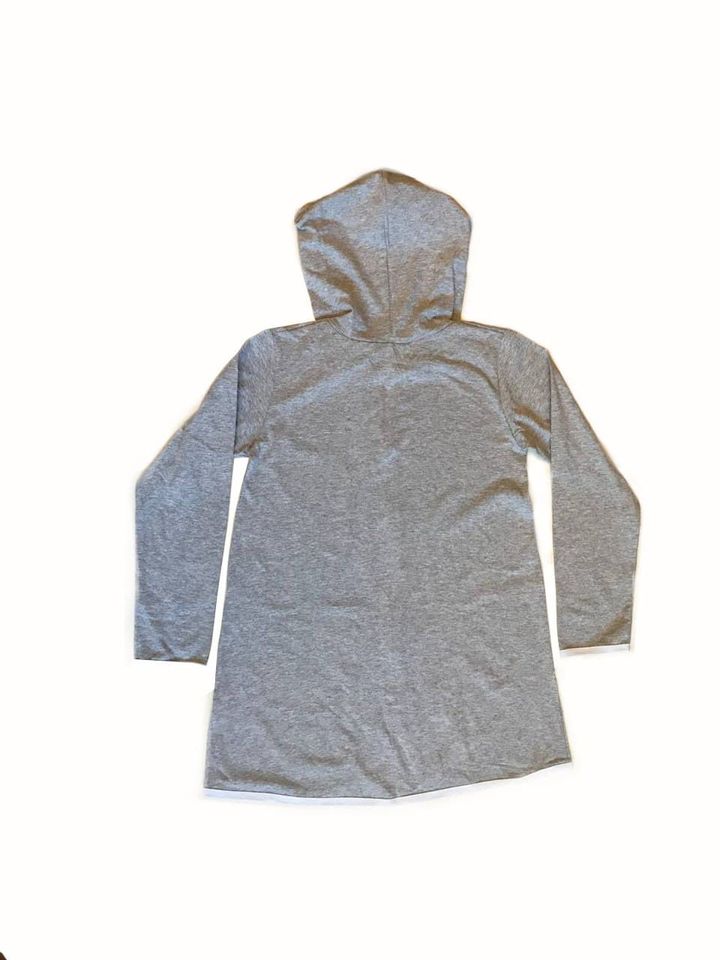 Buy Dressing gown for a girl with a zipper,158-164, grey, 6006, Kinderly