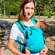 Ergonomic backpack for a newborn Adapt turquoise linen (0-18 months)
