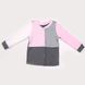 Комплект для малюка, кофточка з довгим рукавом і штанці, Сіро-рожевий, 1050, 62, Kinderly