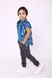 Jacket-waistcoat for a boy, 03-01083-0, 122, blue, Fashionable toddler