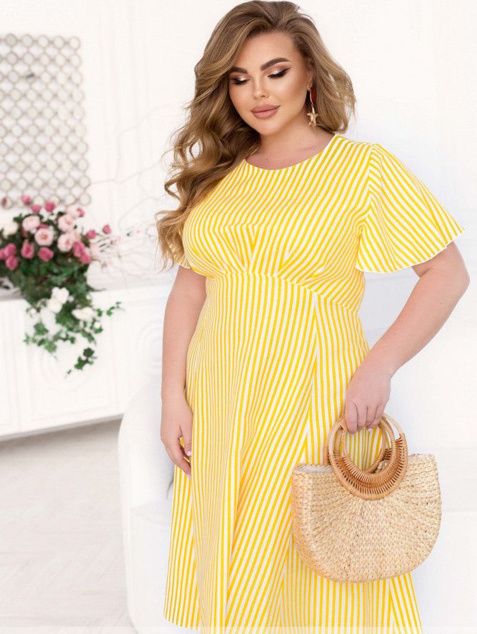 Buy Dress №3169B-Yellow, 52-54, Minova