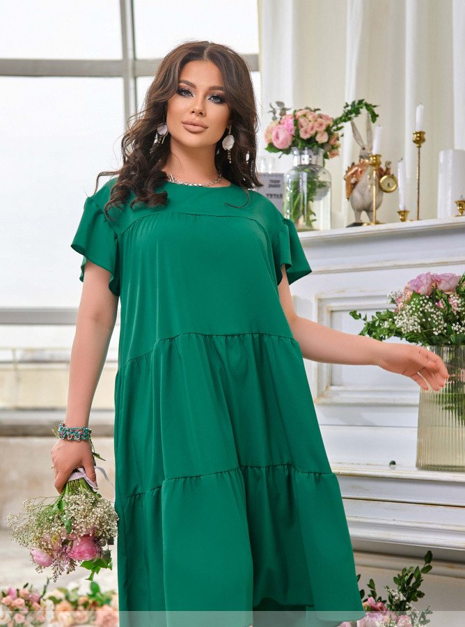 Купить Платье №2361-Зеленый, 66-68, Minova