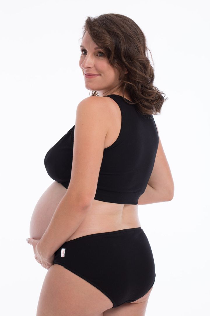 Buy Panties for pregnant women without lace, black, 46, 4001, Kinderly