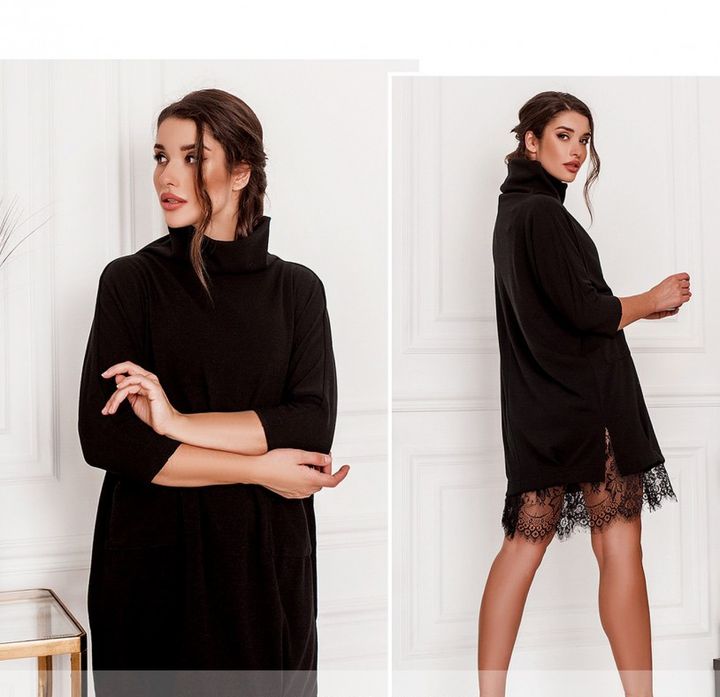 Купить Платье женское №4096Н-чёрный, p. one size(42-46), Minova