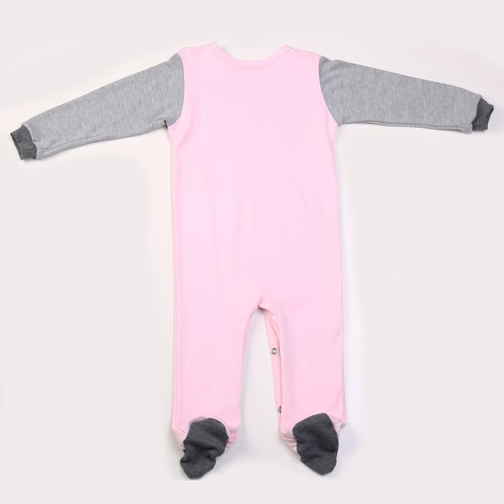 Buy Romper with closed legs, Pink-grey, 1039, 86, Kinderly