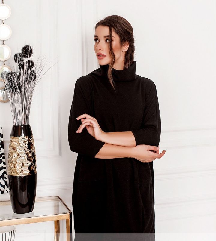 Buy Women's dress No. 4096Н-black, one size(42-46), Minova