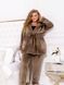 Home warm suit No. 2404-brown, 46-48, Minova
