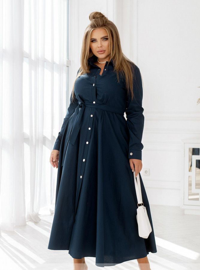 Buy Dress №8650-Dark Blue, 60, Minova