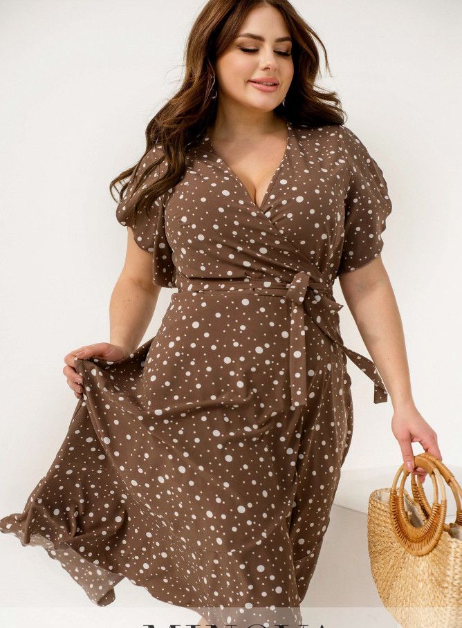 Buy Dress №2355-Cappuccino, 66-68, Minova