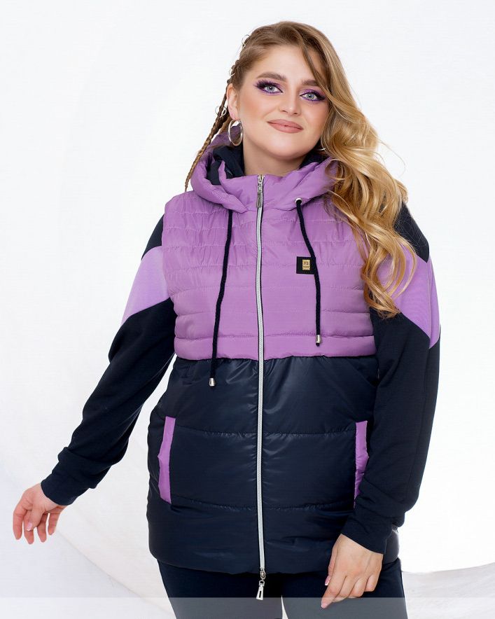 Buy Women's quilted vest No. 17-253A-lavender, 62-64, Minova