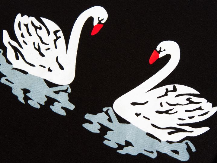 Buy Children's pajamas Swans, black, 95, Wibbly pigbaby