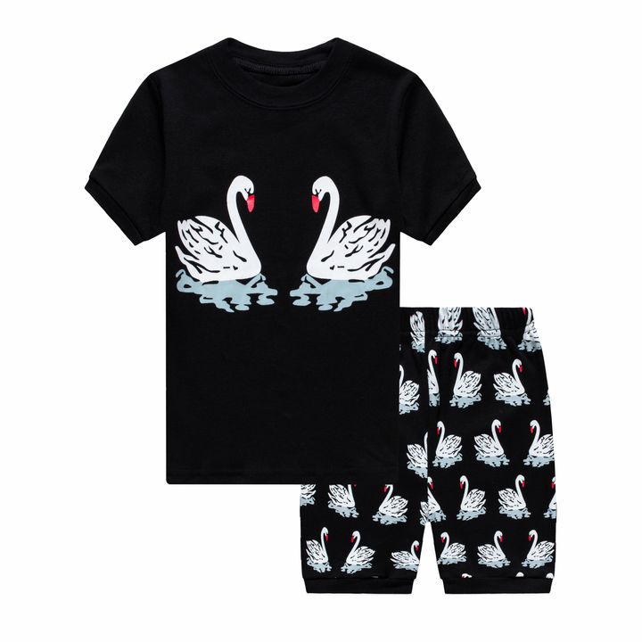 Buy Children's pajamas Swans, black, 95, Wibbly pigbaby