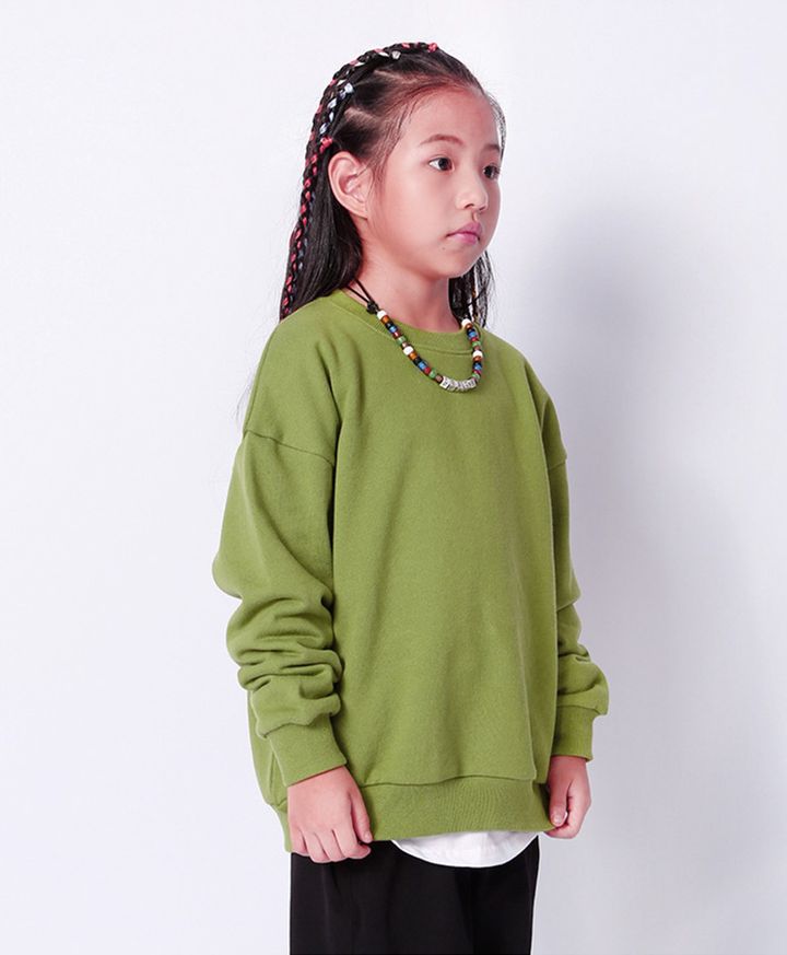 Buy Sweatshirt for girls Hip-hop, 130, art. 52816, Green, Bronco