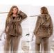 Home warm suit No. 2404-brown, 46-48, Minova