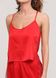 Пижама женская, комплект майка и шорты, Красный 36, F50092, Fleri