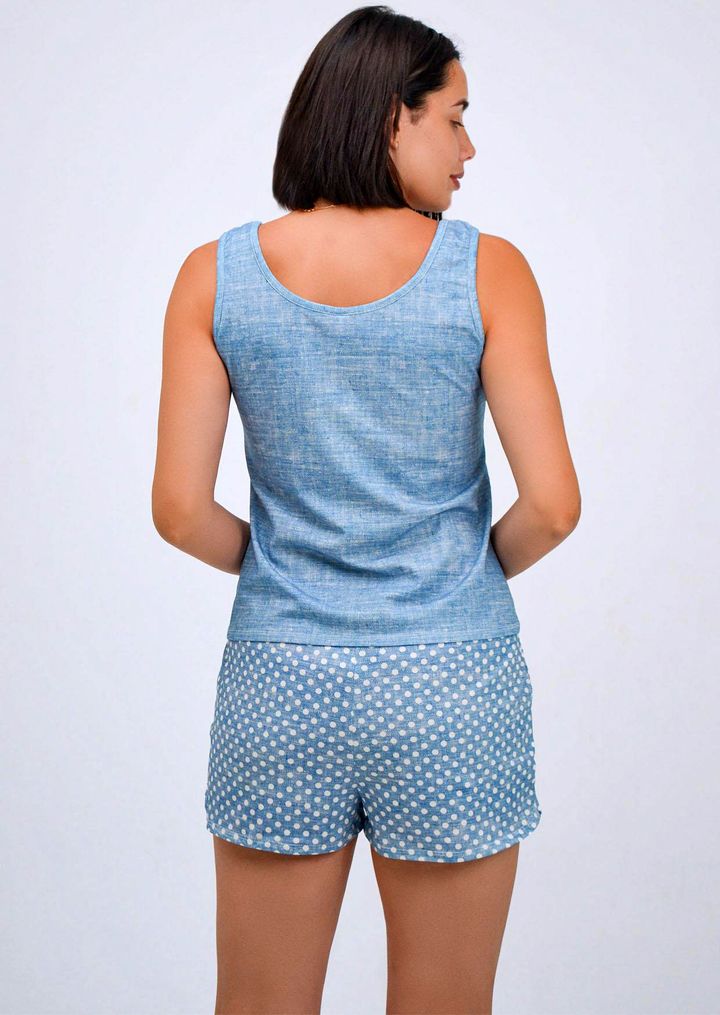 Buy Pajamas for women №708, 2XL, Blue, Roksana