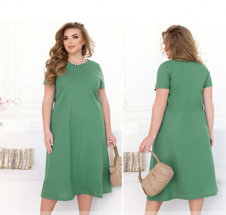 Купить Платье №3171B-Зеленый, 54-58, Minova