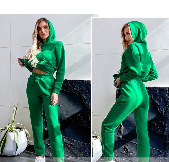 Купити Жіночий спортивний костюм №2195-зелений, 48, Minova