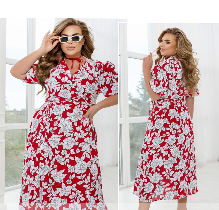 Купить Платье №2453-Красный, 66-68, Minova