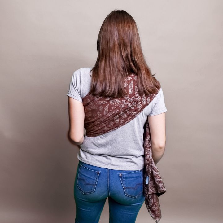 Buy Sling with rings jacquard chocolate Feathers