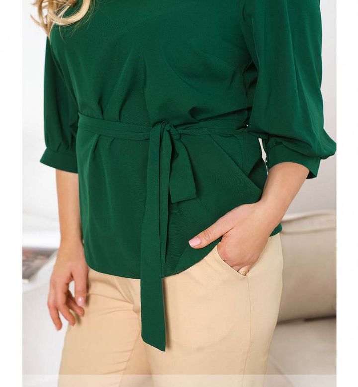 Купить Блуза №2302-зеленый, 66-68, Minova