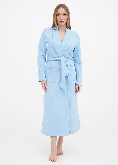 Buy Women's warm dressing gown. blue, 38, F60048, Fleri