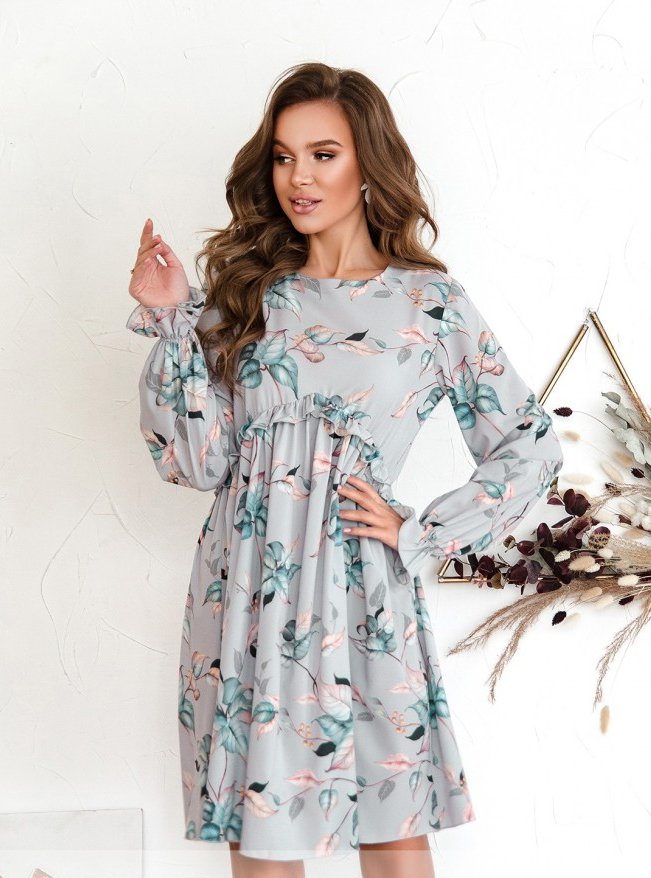 Buy Women's dress No. 3131-gray,46-48, Minova
