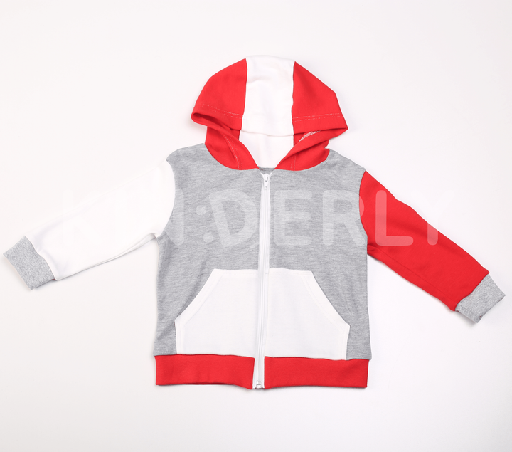 Buy Set for baby, hoodie and pants, Grey-red, 1051, 92
