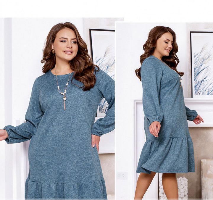 Buy Dress №2316-Blue, 66-68, Minova